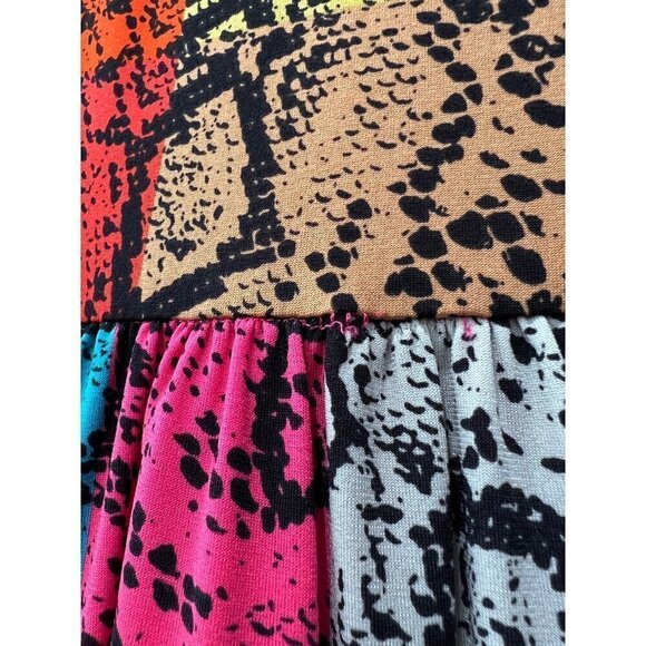 Le Superbe Baller Snake Print Long Sleeve Dress, Size S Multi Color NWT w/Flaw - Picture 7 of 12